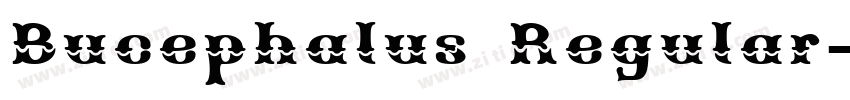 Bucephalus Regular字体转换